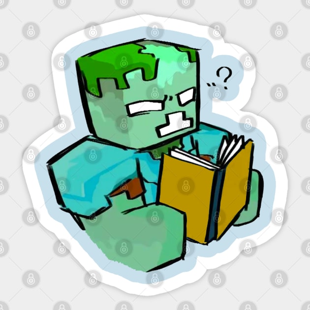 Zombie Intellectual Sticker by puffstuff